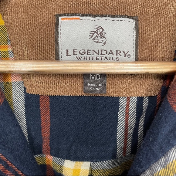 Legendary Whitetails Buck Camp Long Sleeve Flannel Men’s Md Homestead Plaid - Picture 10 of 13